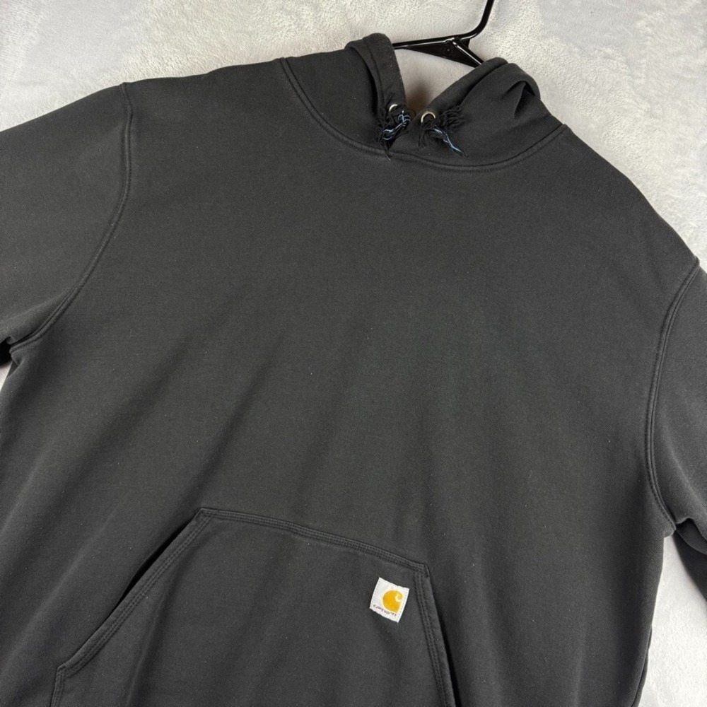 Carhartt Hoodie Mens XXL Black Hooded Fleece Sweatshirt Pullover